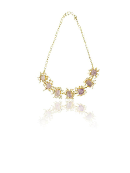 Ishhaara Amethyst Choker Lilac