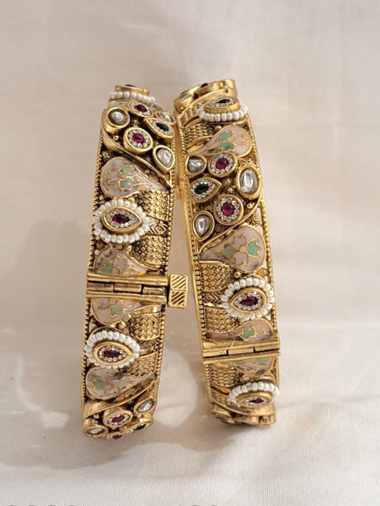 Ishhaara Amrapali Openable Stone Bangles