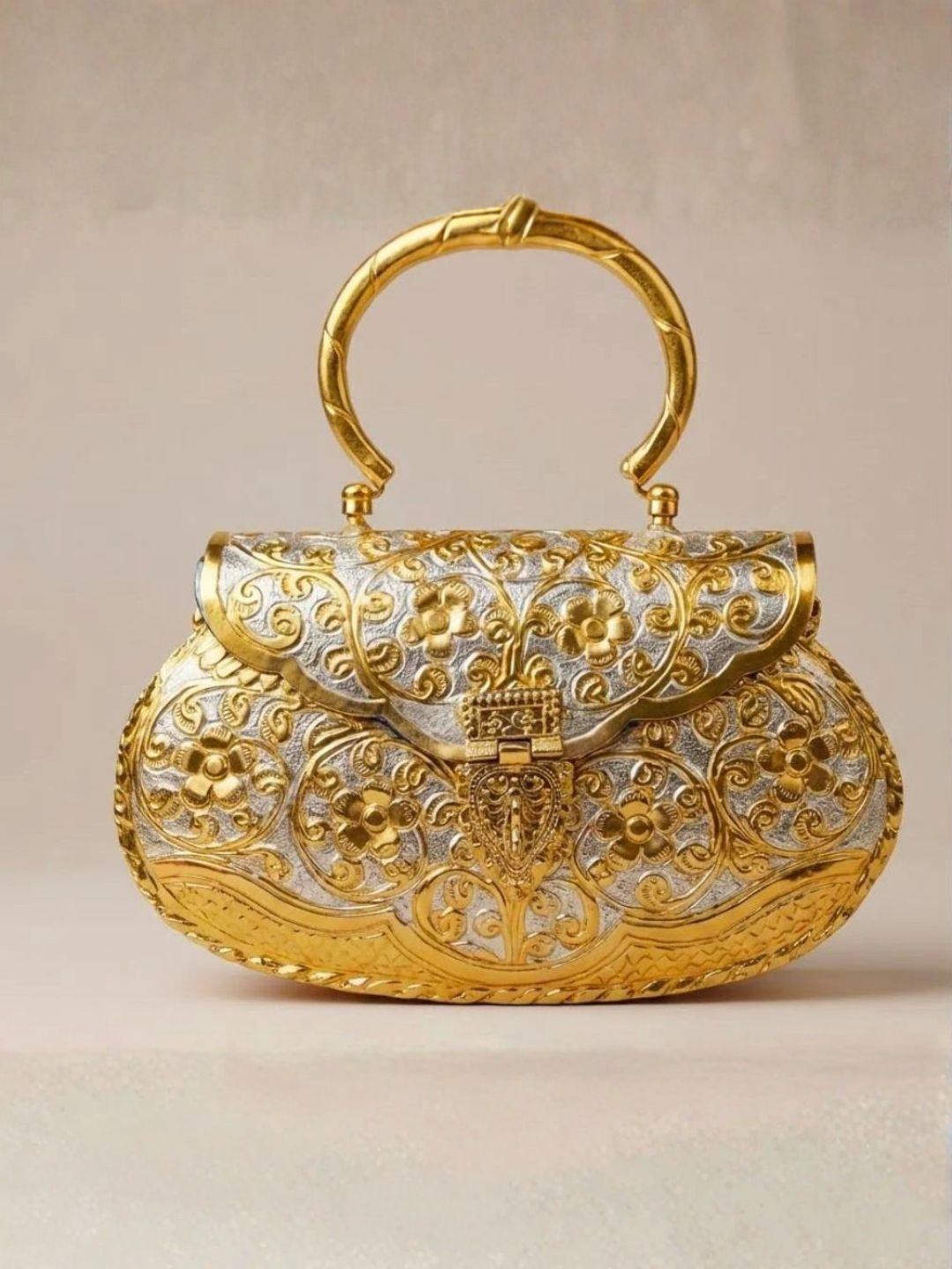 Ishhaara Filigrree Clutch Purse — handcrafted Indian jewellery