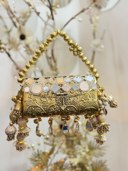 Ishhaara Antique Gold Oxidised Clutch Cum Waist Belt — handcrafted Indian jewellery