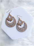 Ishhaara Antique Gold Tassel Earrings
