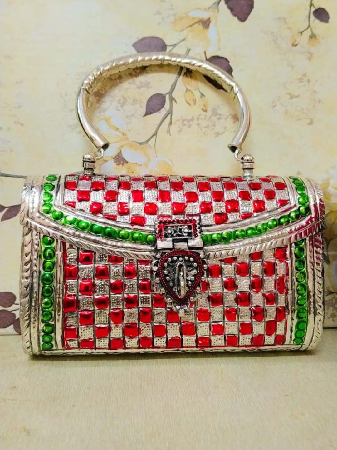 Ishhaara Antique Handmade Mosaic Stone Bags