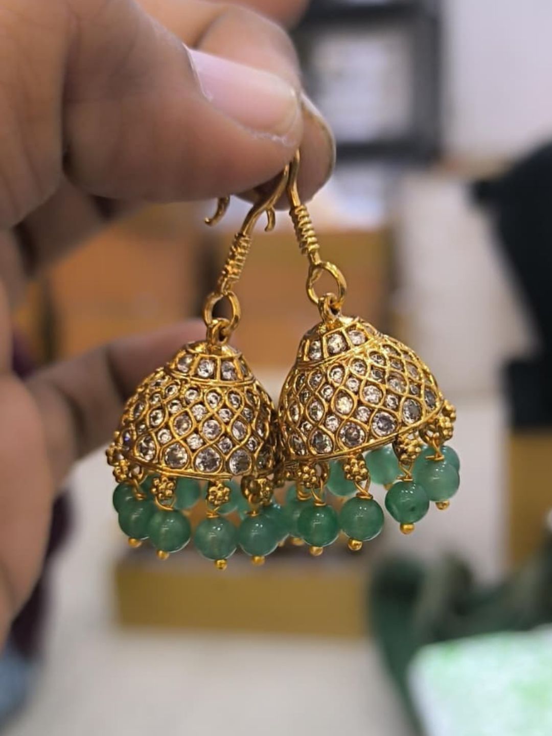 Ishhaara Antique Hook Earrings
