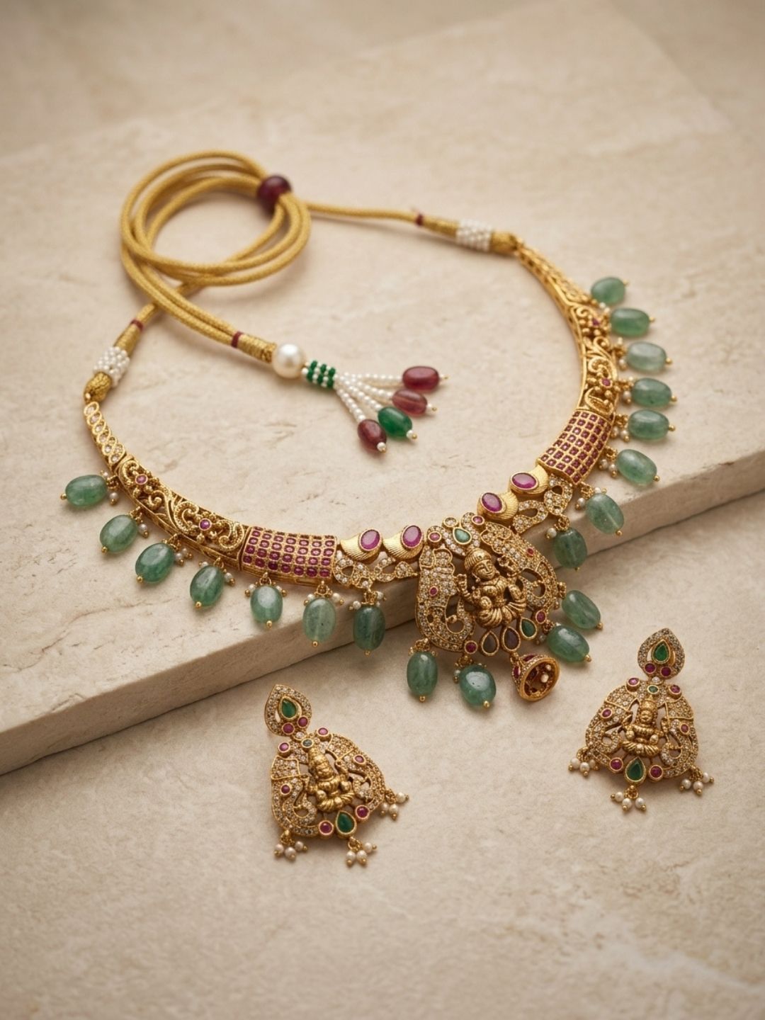 Ishhaara Antique Jadau Kundan Choker Necklace