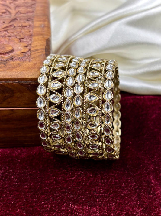 Ishhaara Antique Kundan Bangles Set