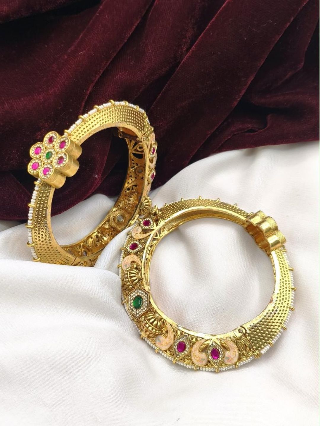 Ishhaara Antique Meenakari Openable Bangles