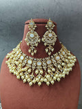 Ishhaara Antique Pachi Kundan Studded Bridal Choker Necklace