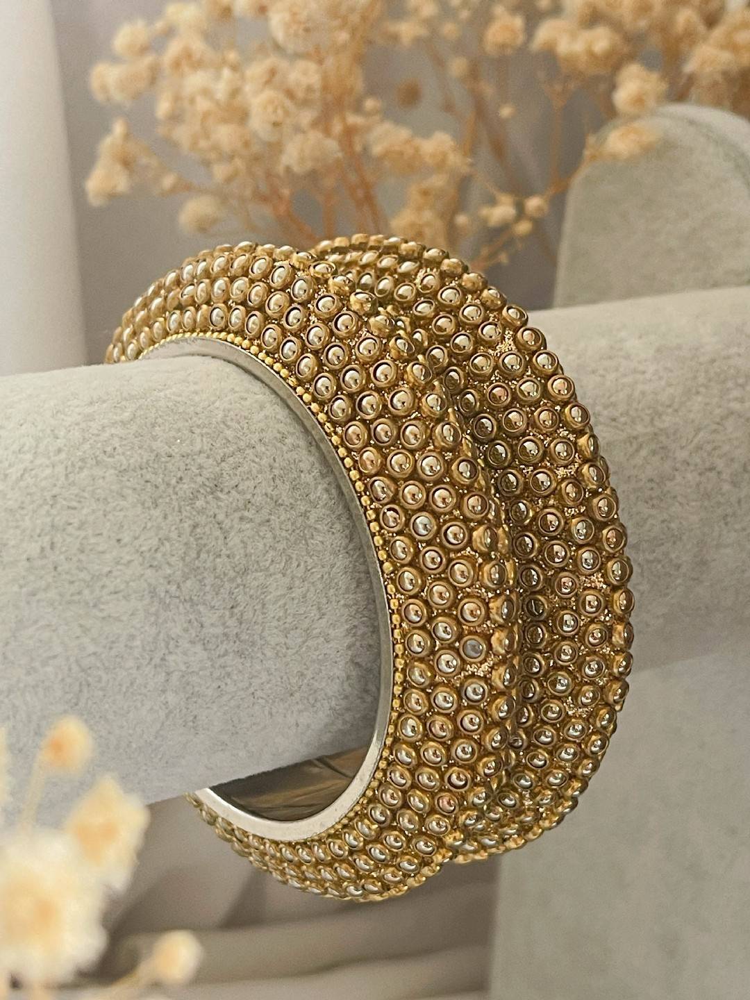 Ishhaara Antique Pearl Studded Bangles