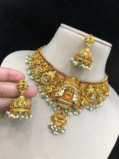 Ishhaara Antique Premium Nagas Bridal Choker