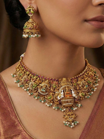 Ishhaara Antique Premium Nagas Bridal Choker