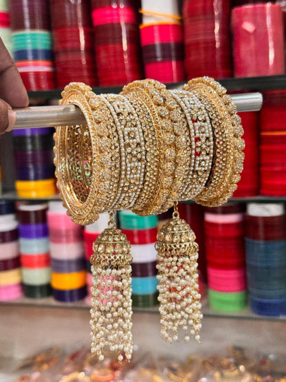 Ishhaara Antique Reverse Hanging Bridal Chooda