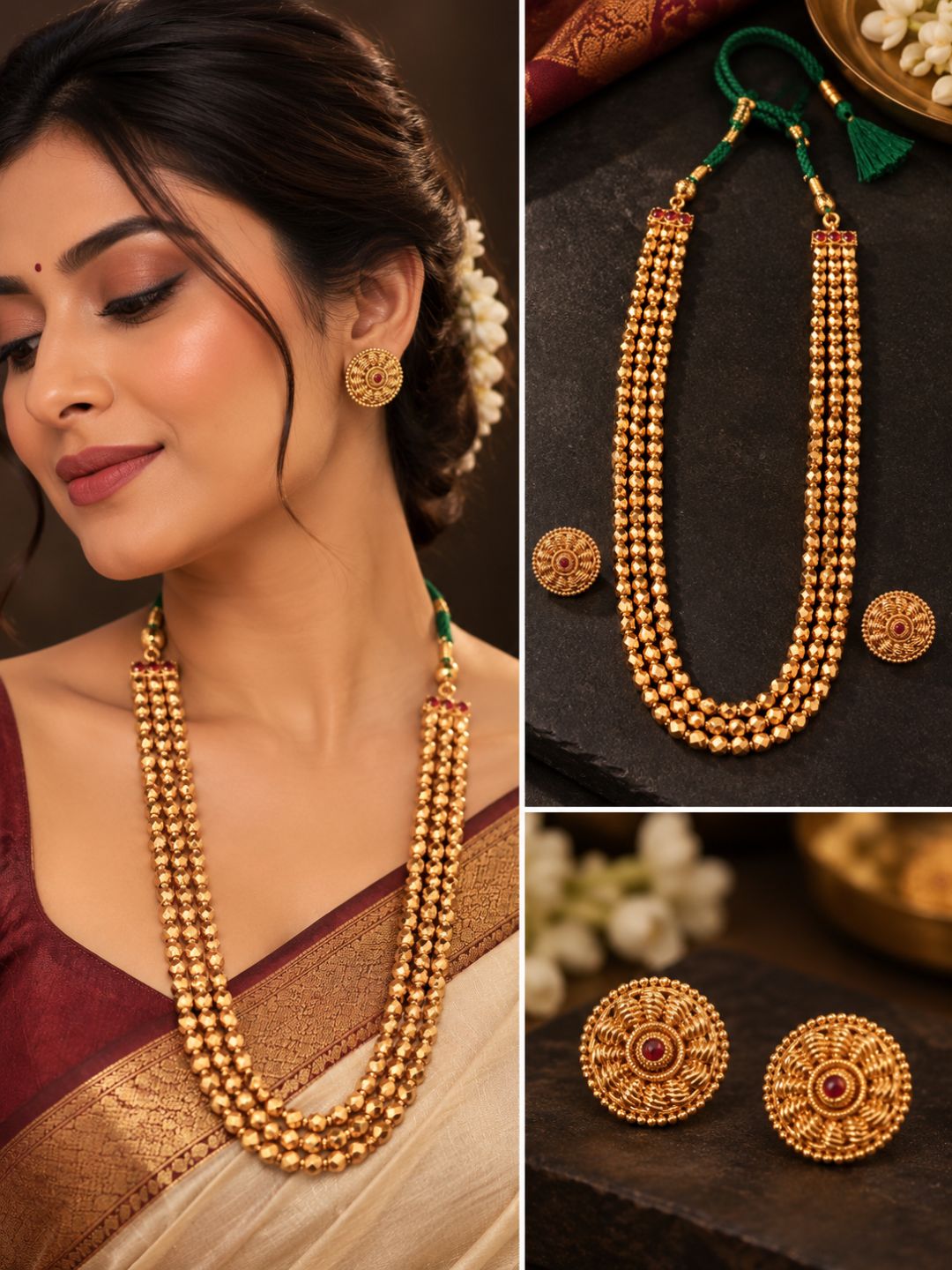 Ishhaara Antique Traditional Long Haram