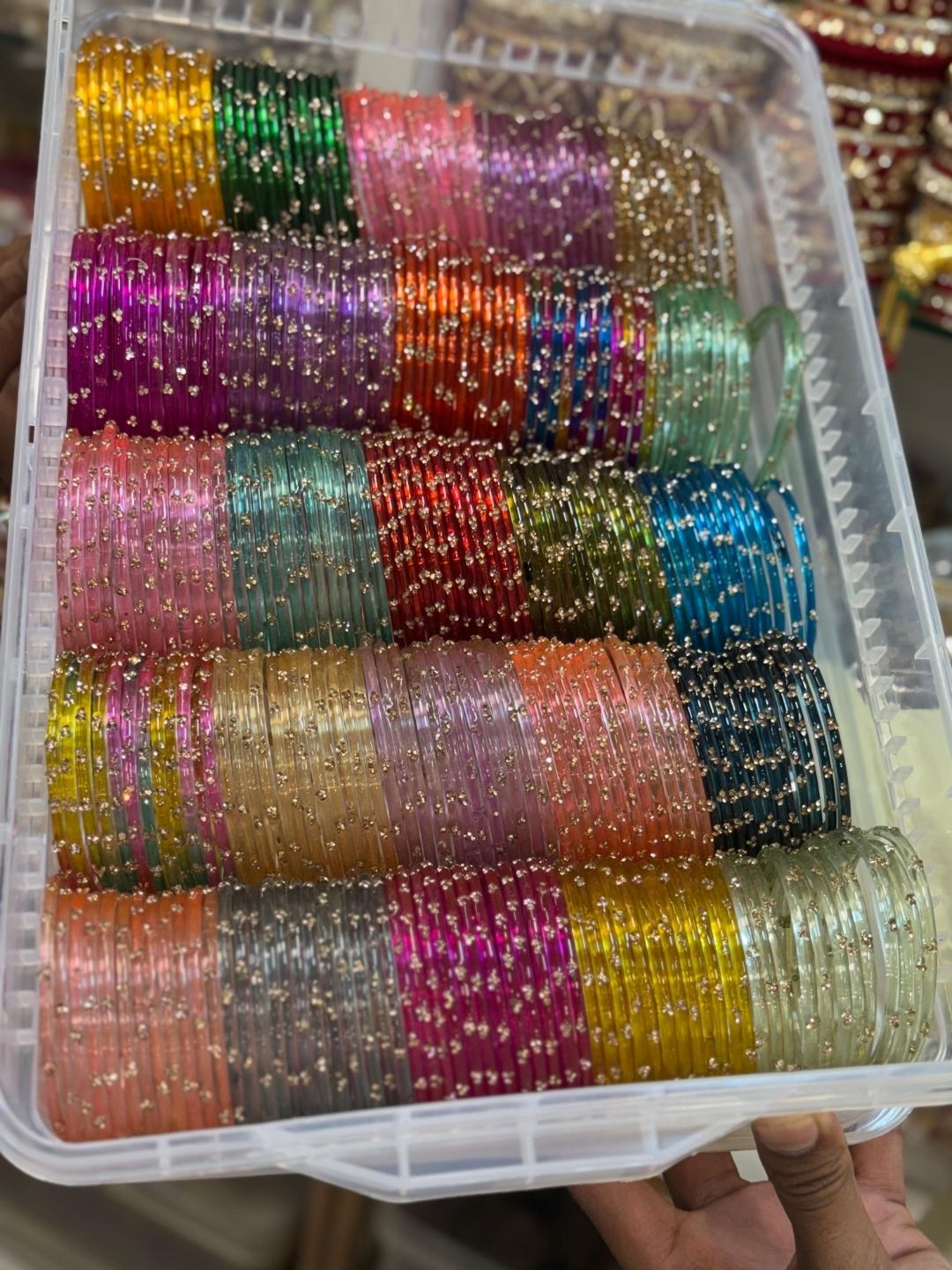 Ishhaara Assorted 24 Dozen Jelly Bangles And 1 Dozen Shadow Bangles