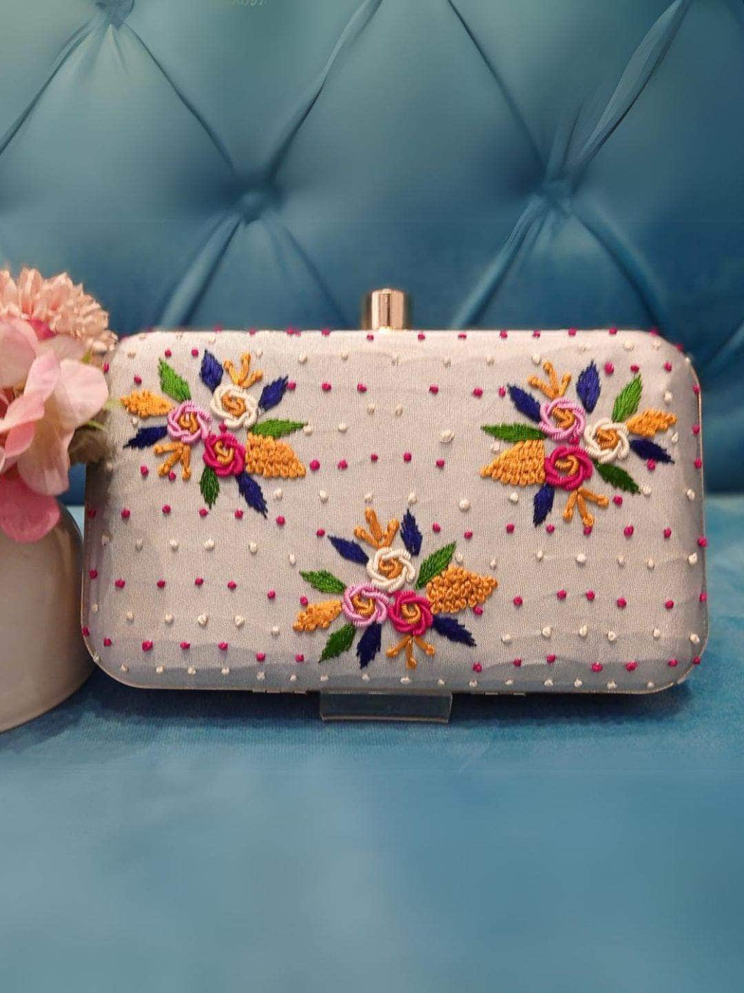 Ishhaara Assorted Embroidered Clutch Handbag