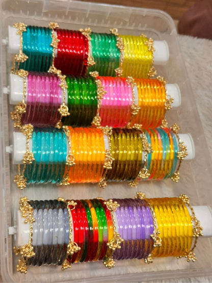 Ishhaara Assorted Jelly Bangles With Organiser