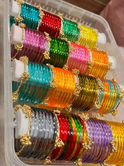 Ishhaara Assorted Jelly Bangles With Organiser