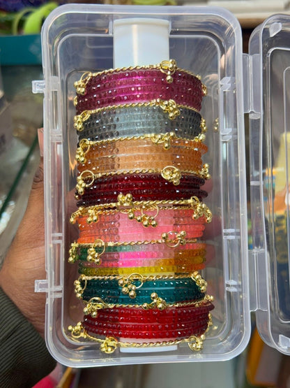 Ishhaara Assorted Kashmiri Bangles With Small Organiser