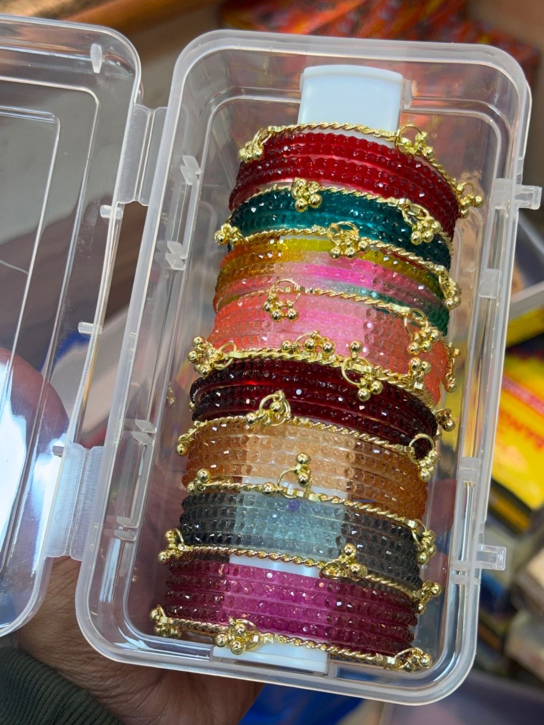 Ishhaara Assorted Kashmiri Bangles With Small Organiser
