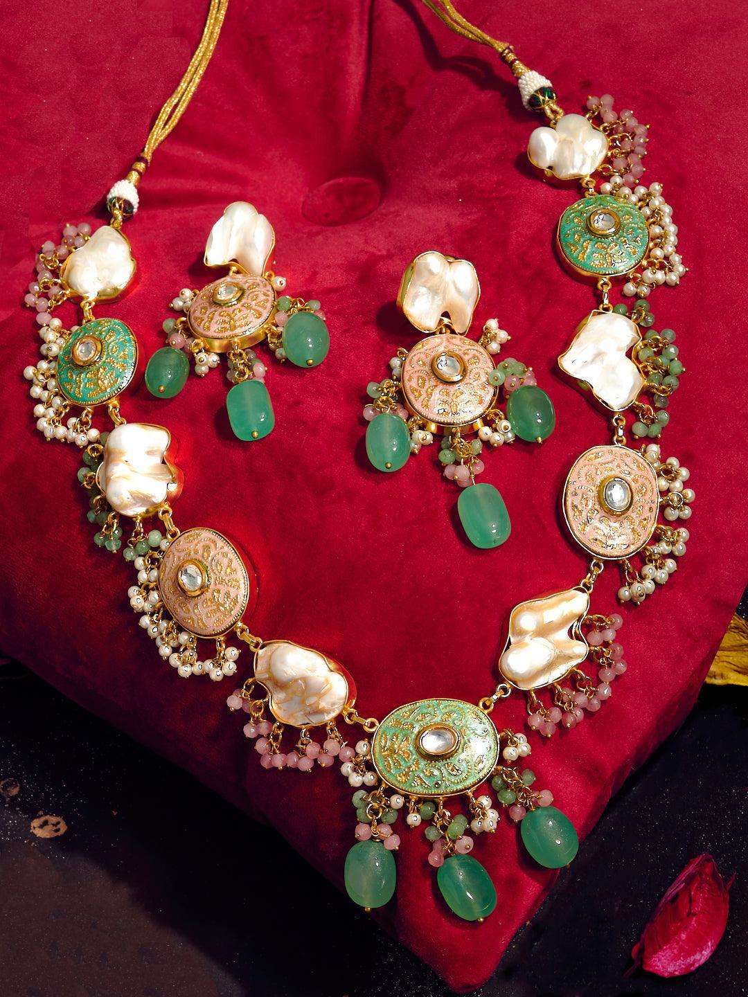 Ishhaara Baroque And Kundan Fusion Set