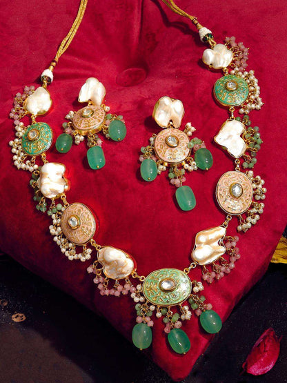 Ishhaara Baroque And Kundan Fusion Set