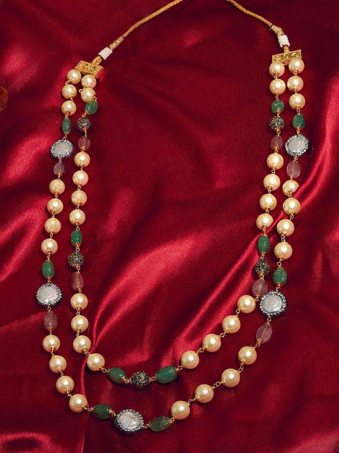 Ishhaara Baroque Double Layered Semi Precious Mala