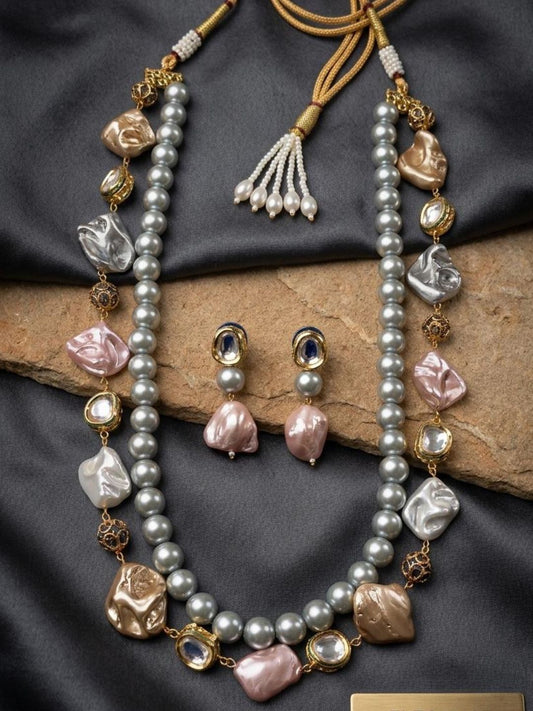 Ishhaara Baroque Dual Layered Necklace