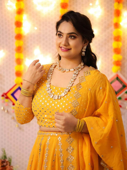 Ishhaara Baroque Kundan Long Necklace And Choker With Earrings