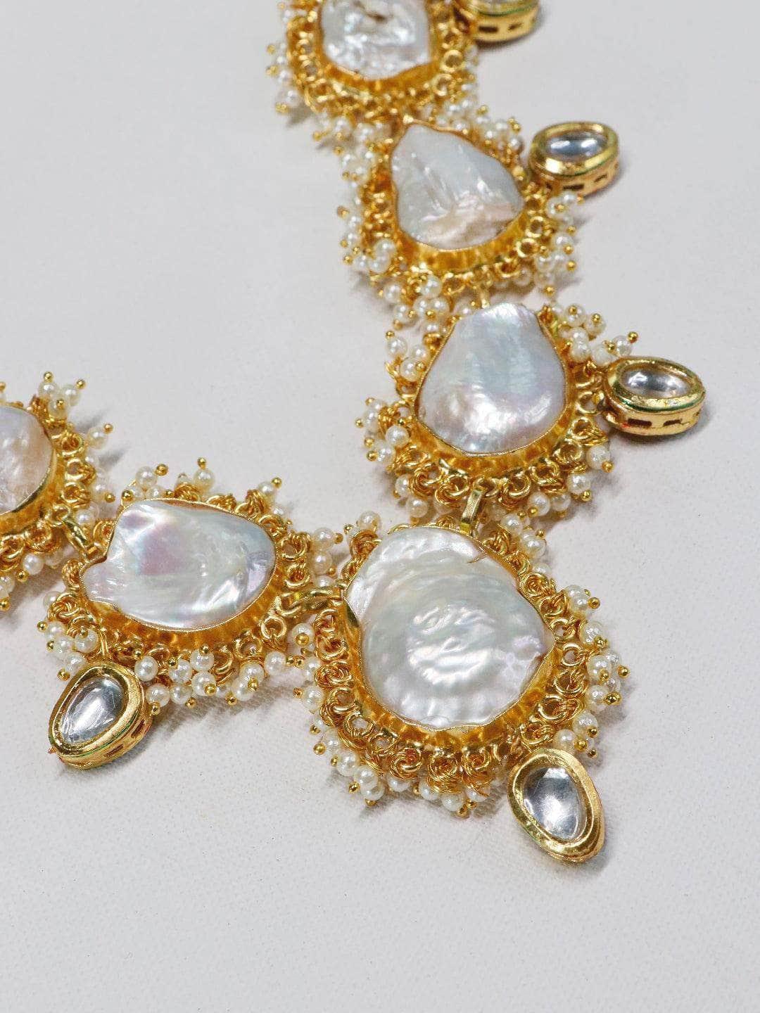 Ishhaara Baroque Pearl Statement Necklace