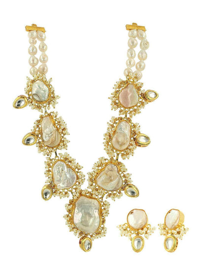 Ishhaara Baroque Pearl Statement Necklace