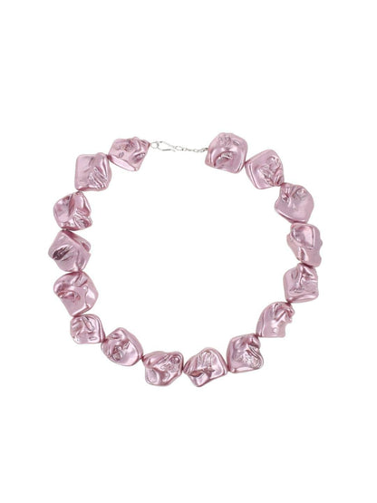Ishhaara Baroque Statement Necklace Violet