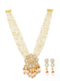 Ishhaara Baroque White Cheed Beads Jewelry Set
