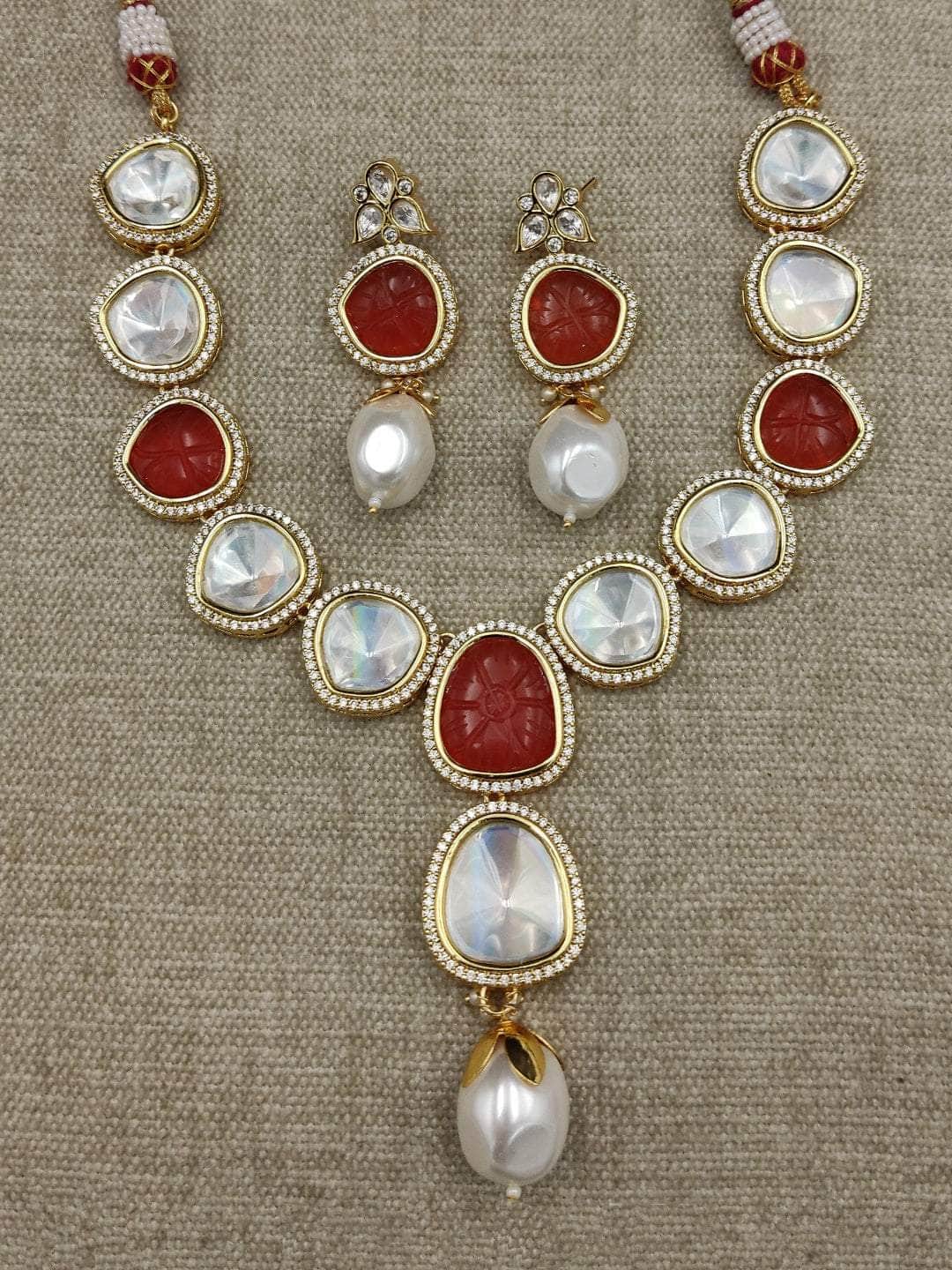 Ishhaara Bauble Kundan Necklace