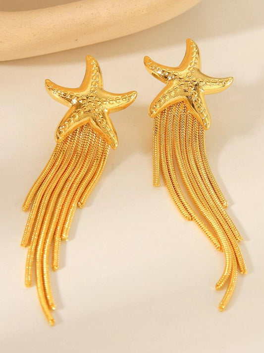Ishhaara Beach Star Tassel Earrings