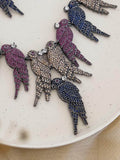 Ishhaara Beaded Doctor Bird Pin Embroidered Choker