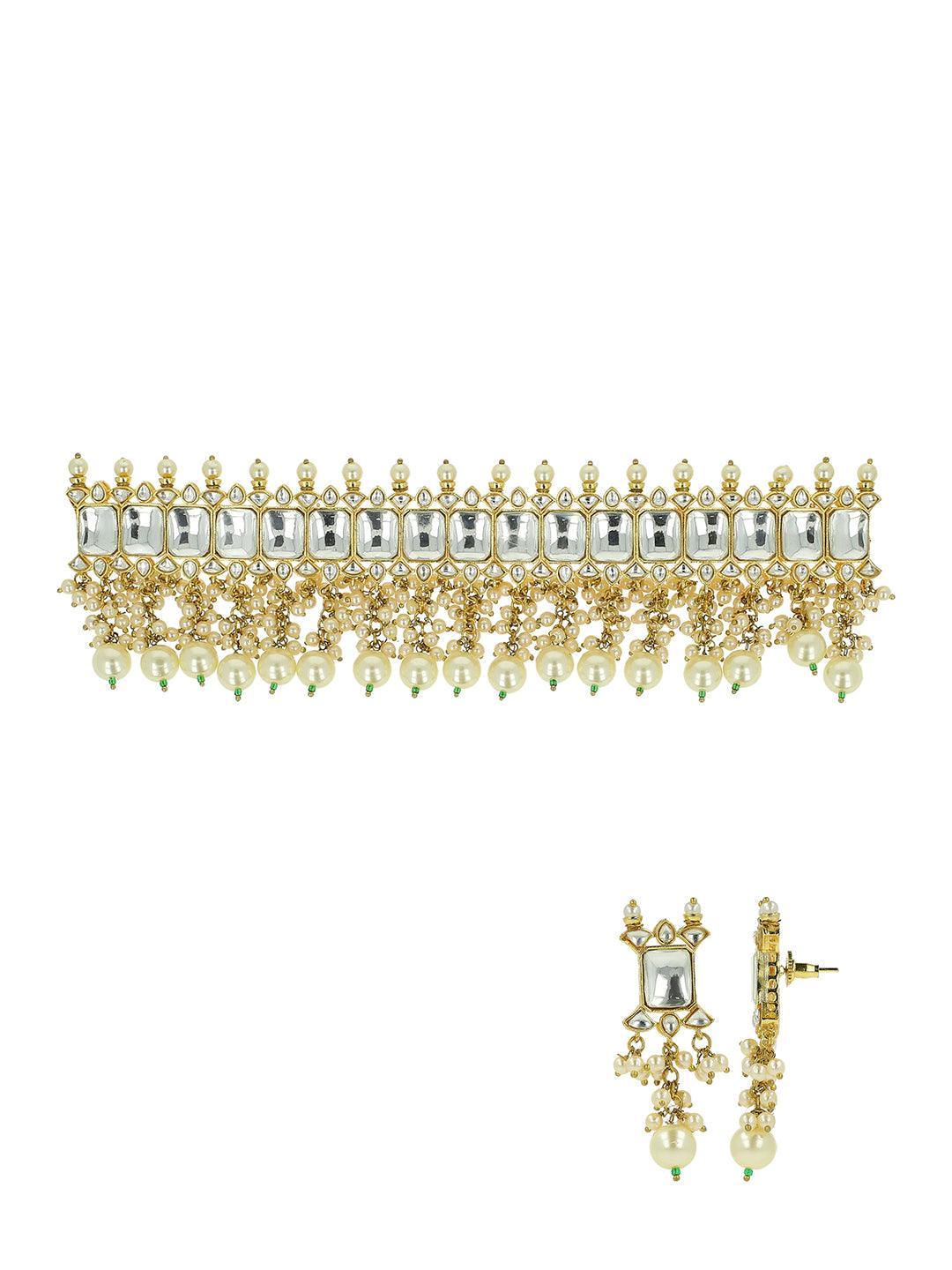 Ishhaara Beaded Pearl Choker