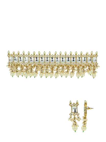 Ishhaara Beaded Pearl Choker