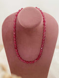 Ishhaara Beaded Semi-Precious Red Pearl Mala