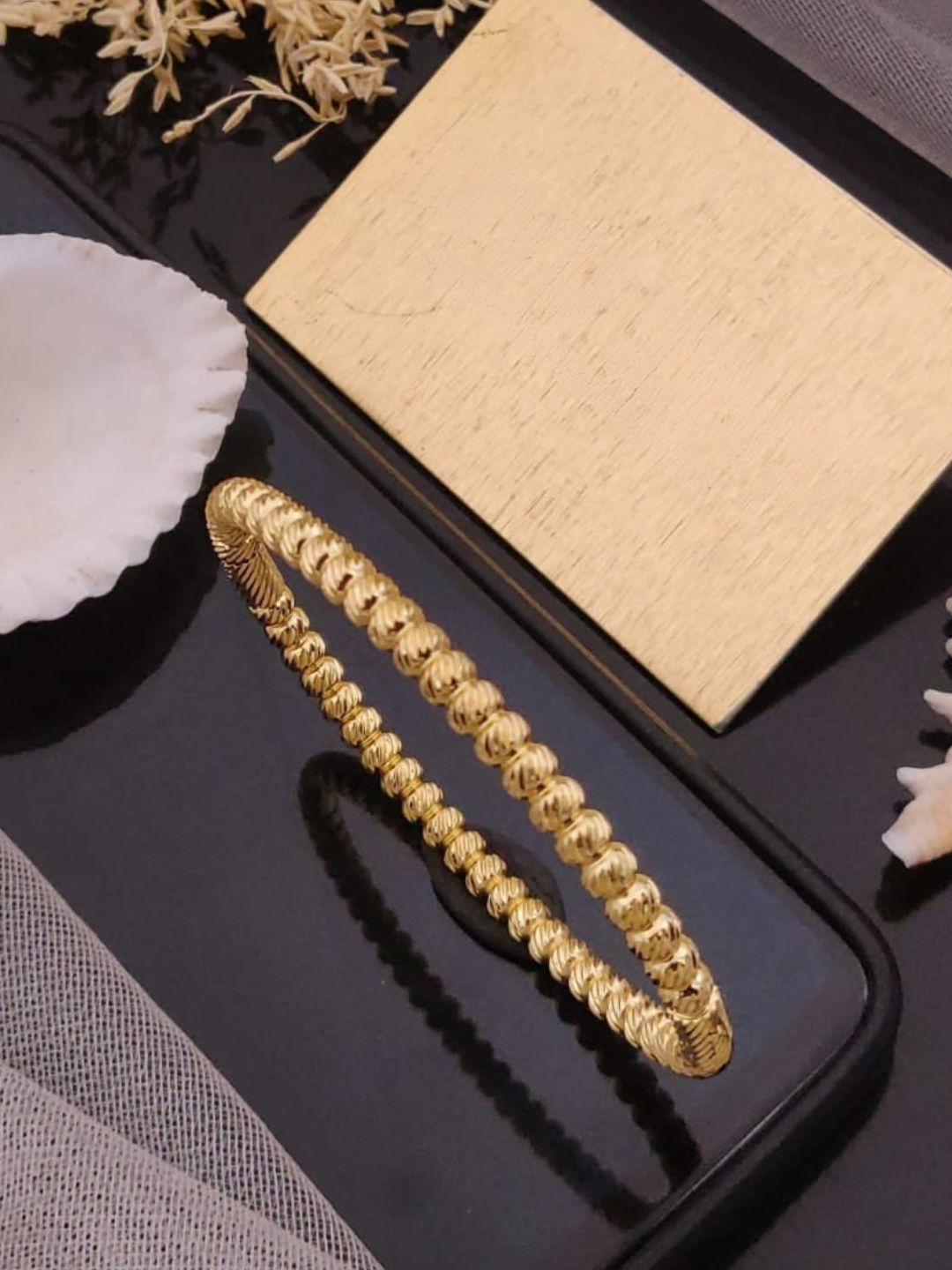 Ishhaara Beaded Stainless Steel Bracelet