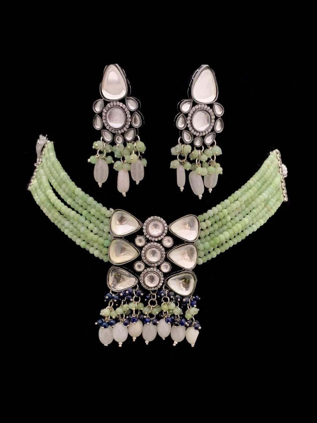 Ishhaara Beaded Trilliant Kundan Choker