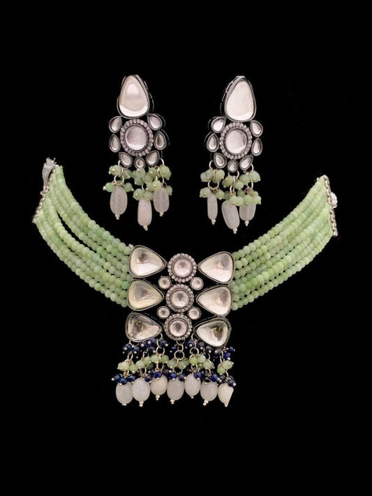 Ishhaara Beaded Trilliant Kundan Choker