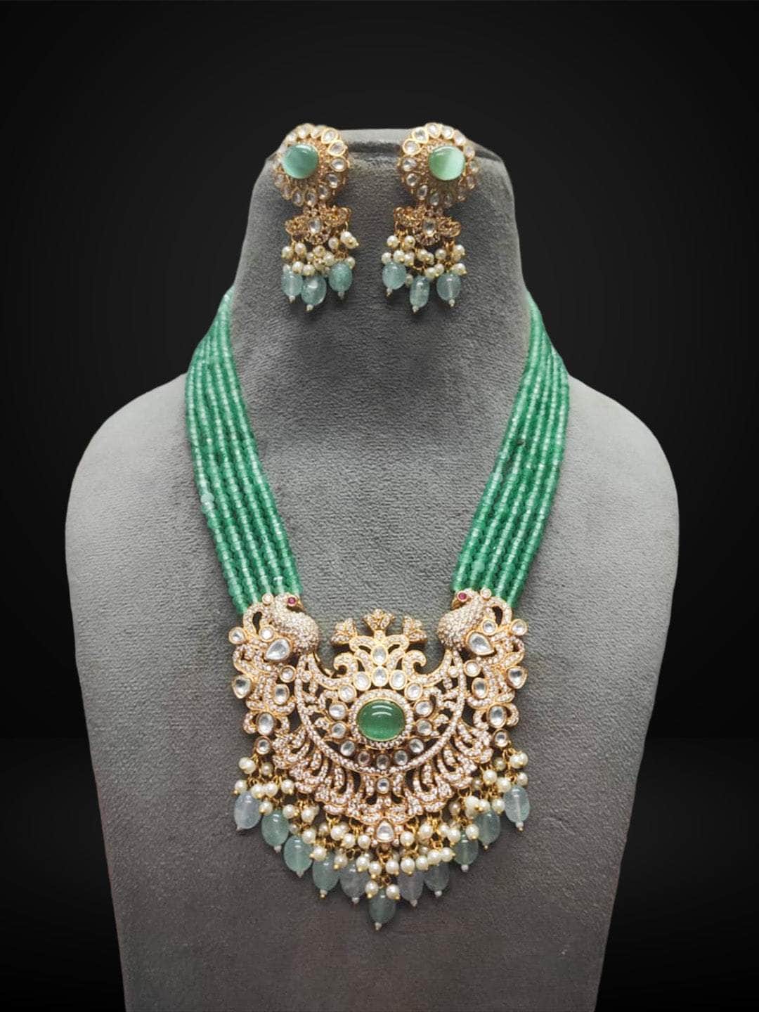 Ishhaara Beaded Victorian Necklace Set