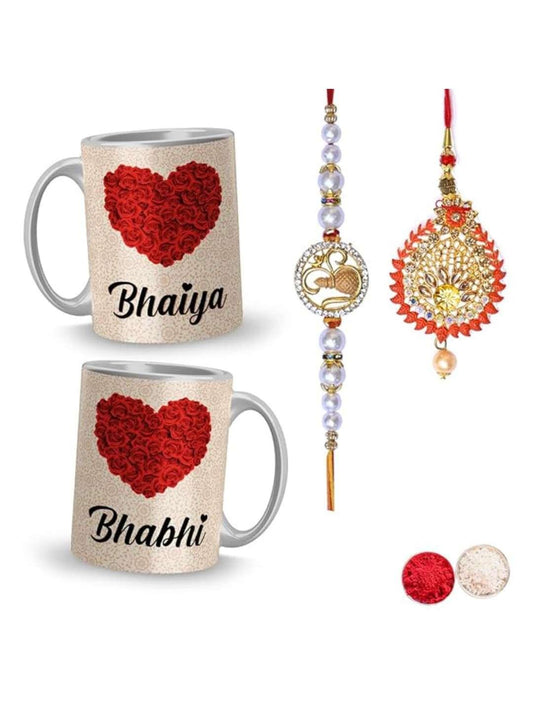 Ishhaara Beautiful Rakhi With Best Bhaiya Bhabhi Mug