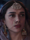 Ishhaara Bibbo Jaan Heeramandi Look Inspired Chandbali Earring Maangtika Nath Set