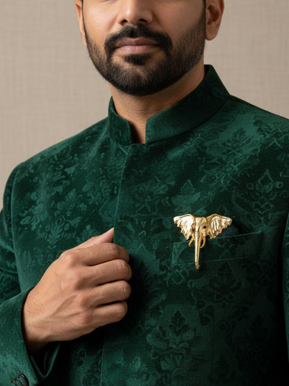 Ishhaara Big Elephant Brooch