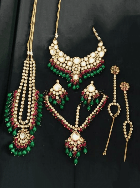 Ishhaara Big Kundan Full Bridal Set