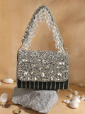 Ishhaara Black Big Crystal Bag