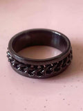 Ishhaara Black Chained Harmony Ring