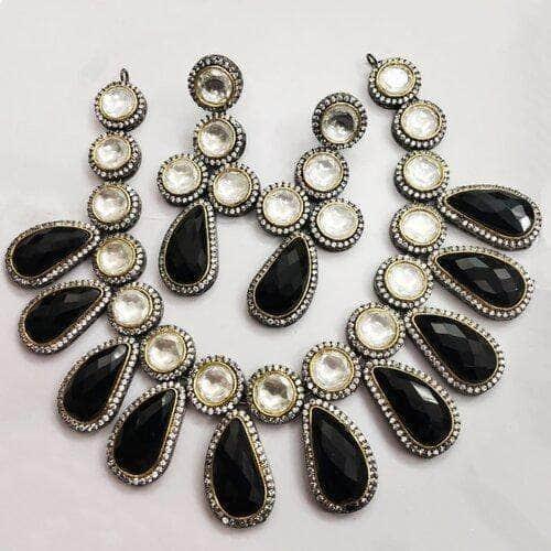 Ishhaara Drop Hanging Polki Kundan Necklace