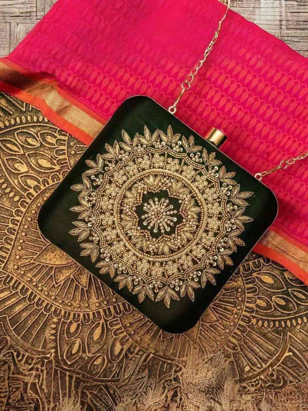 Ishhaara Embroidered Customized Clutch