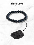 Ishhaara Black Lava Bracelet